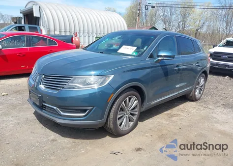 2016 Lincoln Mkx Reserve z USA, uszkodzony, nr VIN 2LMTJ8LP6GBL21633